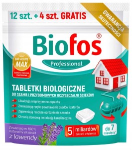 BIOFOS PROFESSIONAL tabletki do szamb 12+4